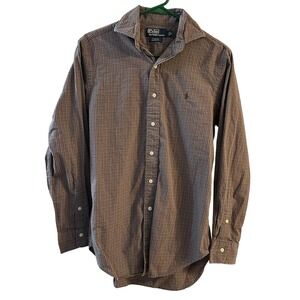Polo Ralph Lauren Stanton Classic Fit Plaid Button Down Shirt Men's Size S